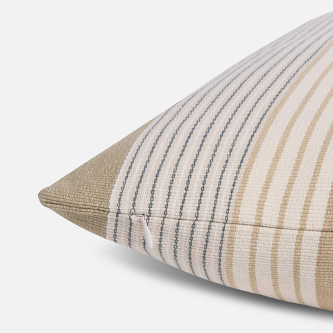 Woven Stripe Lumbar Pillow Cover