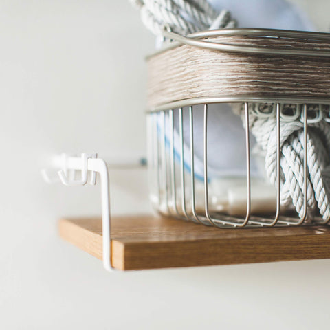 Wall-Mounted Wood Shelf