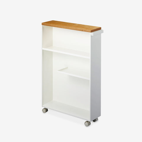 Rolling Slim Bathroom Cart With Handle