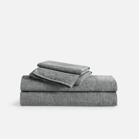 Washed Linen Core Sheet Set